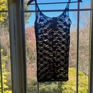Black Lace Sleeveless Top